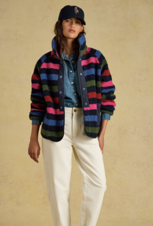 Joules Eva Stripe Fleece - Navy