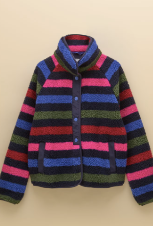 Joules Eva Stripe Fleece - Navy