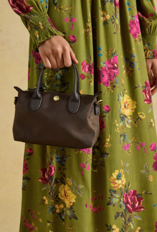 Joules Mini Crossbody Handbag - Chocolate Brown