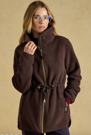 Joules Longline Fleece - Chocolate