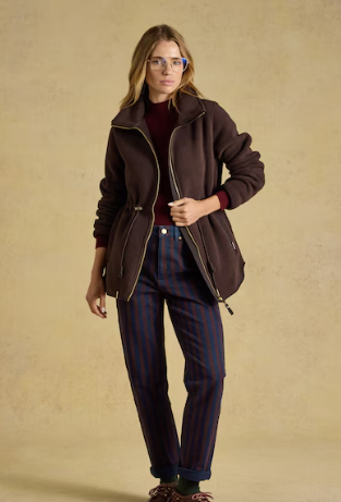 Joules Longline Fleece - Chocolate