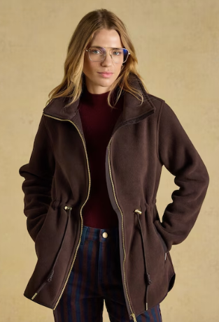 Joules Longline Fleece - Chocolate