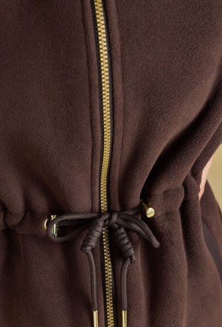 Joules Longline Fleece - Chocolate
