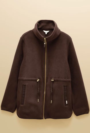 Joules Longline Fleece - Chocolate