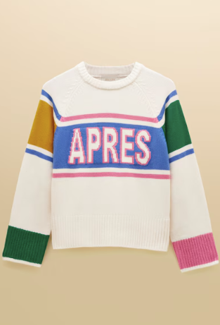 Joules Apres Colourblock Knitted Jumper - Cream