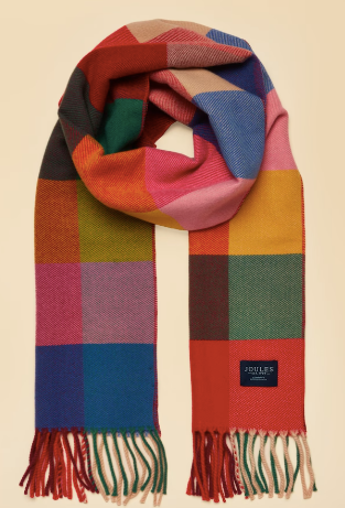 Joules Langtree Scarf - Bright Gingham