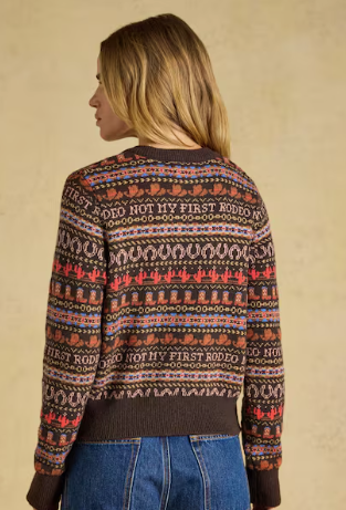Joules Rodeo Knit Blend Cardigan - Chocolate