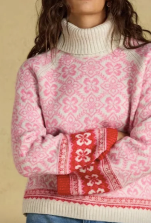Joules Addison Knit Jumper - Pink