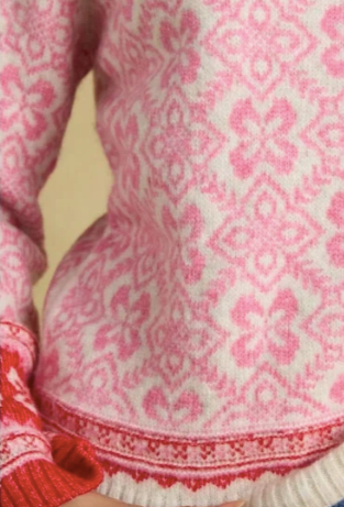Joules Addison Knit Jumper - Pink