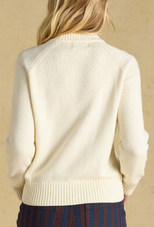 Jonty Fox Ski Crew Neck Knit Jumper - Cream