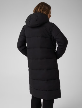 Guess Longline Oversized Puffer Coat - Black