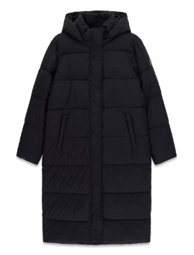 Guess Longline Oversized Puffer Coat - Black