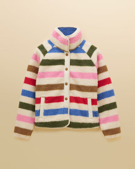 Borg Fleece Jacket -  Multi Bright