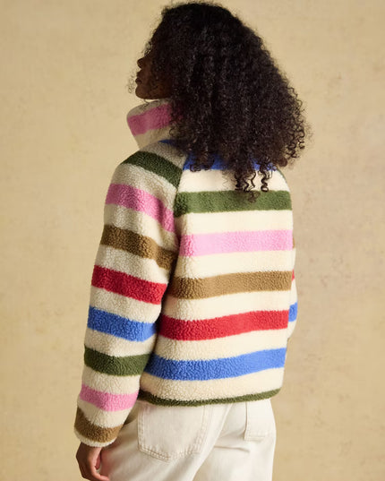 Borg Fleece Jacket -  Multi Bright