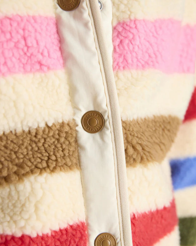 Borg Fleece Jacket -  Multi Bright