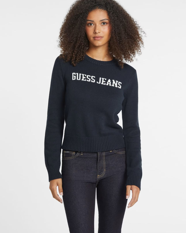 Guess Intarsia Sweater - Navy
