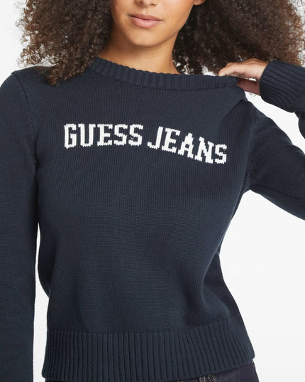 Guess Intarsia Sweater - Navy