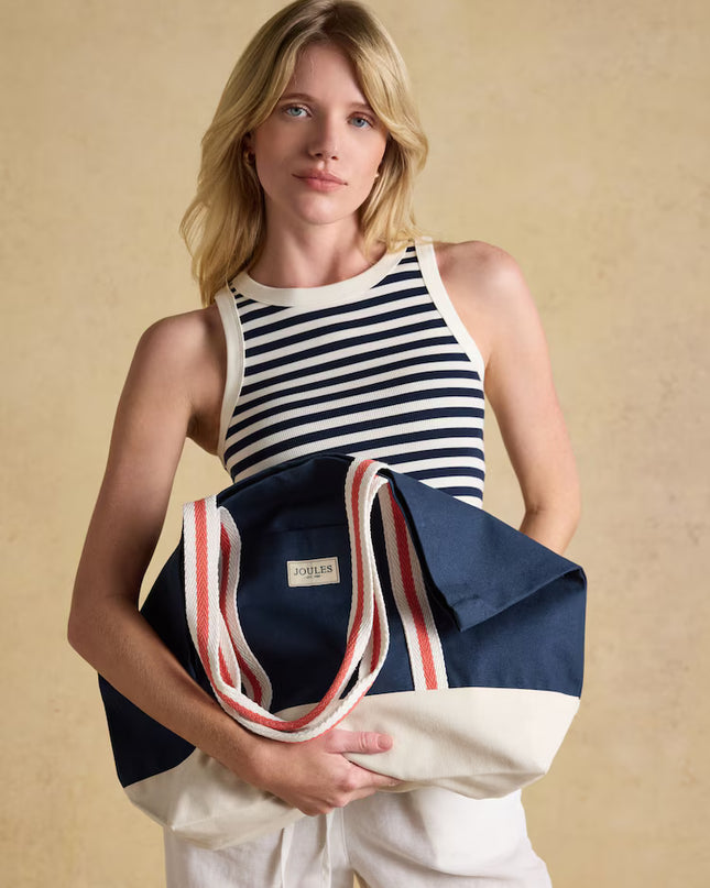 Promenade Canvas Tote - Navy
