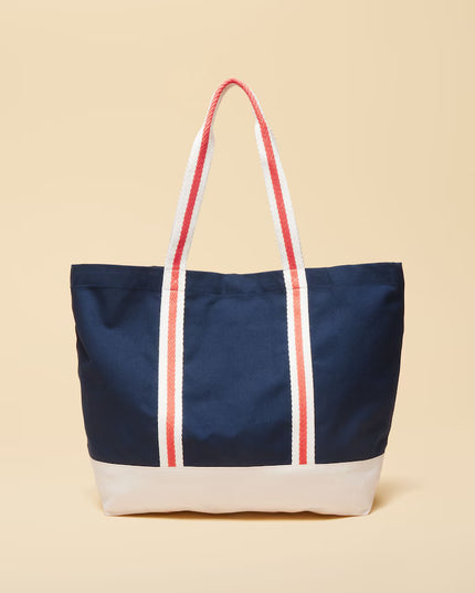 Promenade Canvas Tote - Navy