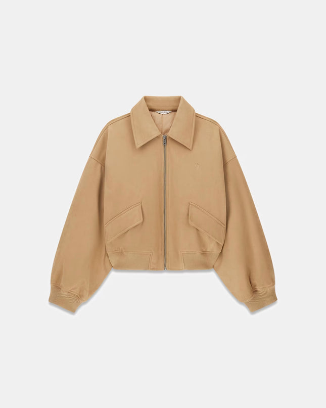 Guess Jeans Faux Suede Bomber - Desert