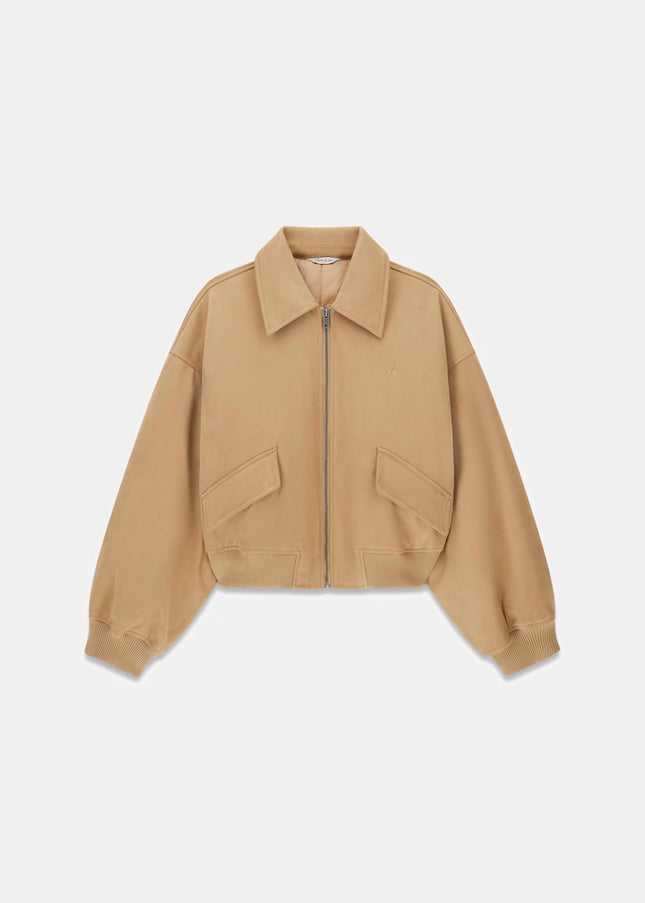 Guess Jeans Faux Suede Bomber - Desert