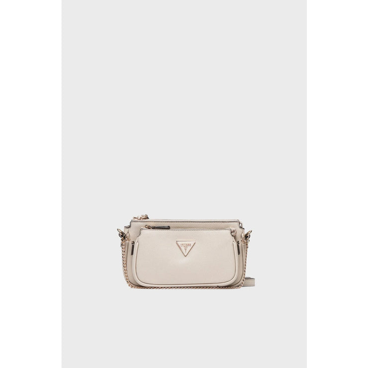 Guess Noelle Double Pouch Crossbody - Taupe