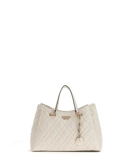 Guess Isemay Girlfriend Shoulder Satchel - Off White