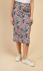 Floral Print Midi Slip Skirt by Vogue Williams