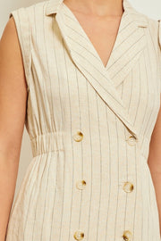 Kelly Dress - Pin Stripe