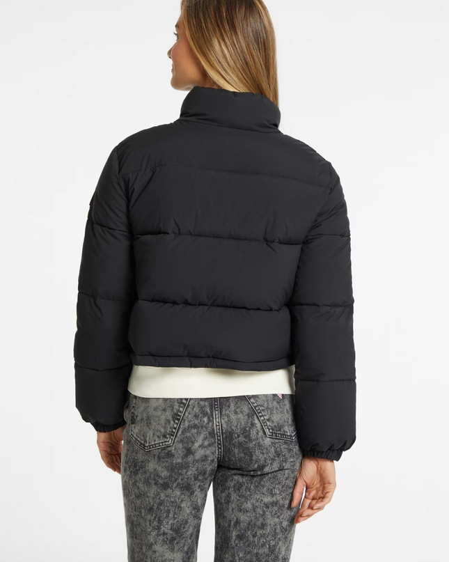 Guess Jeans Crop Puffer Jacket - Black
