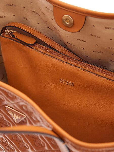Guess Adelasia Large 2 In 1 Tote - Caramel