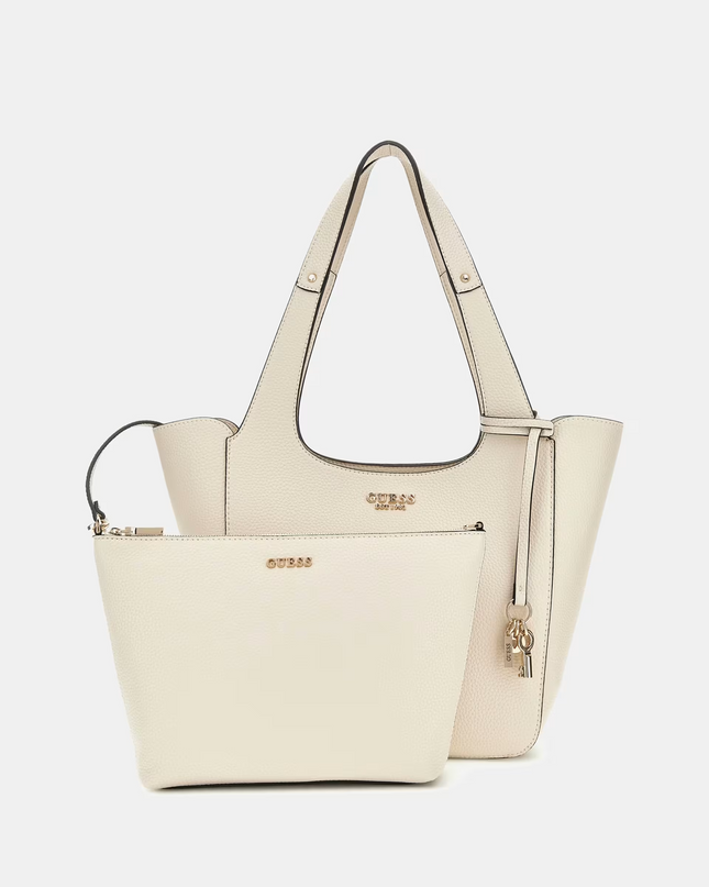 Guess Calista 2 In 1 Tote - Bone