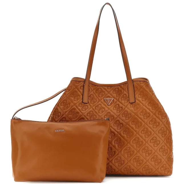 Guess Adelasia Large 2 In 1 Tote - Caramel