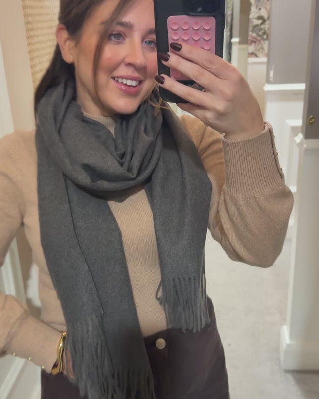 Muse Plain Scarf - Grey