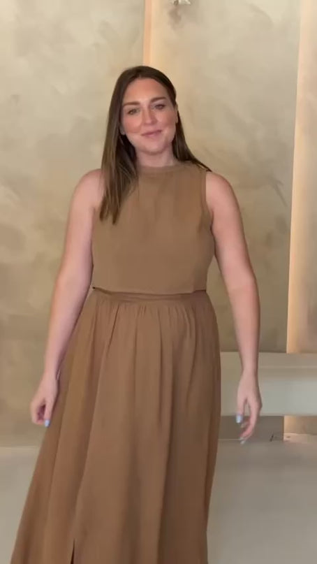 Braid Skirt - Brown