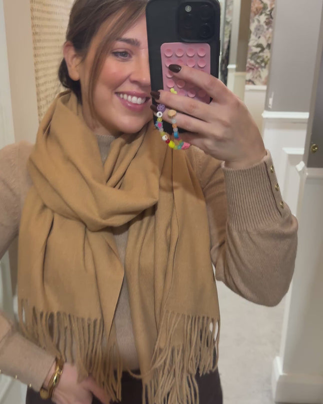Muse Plain Scarf - Camel