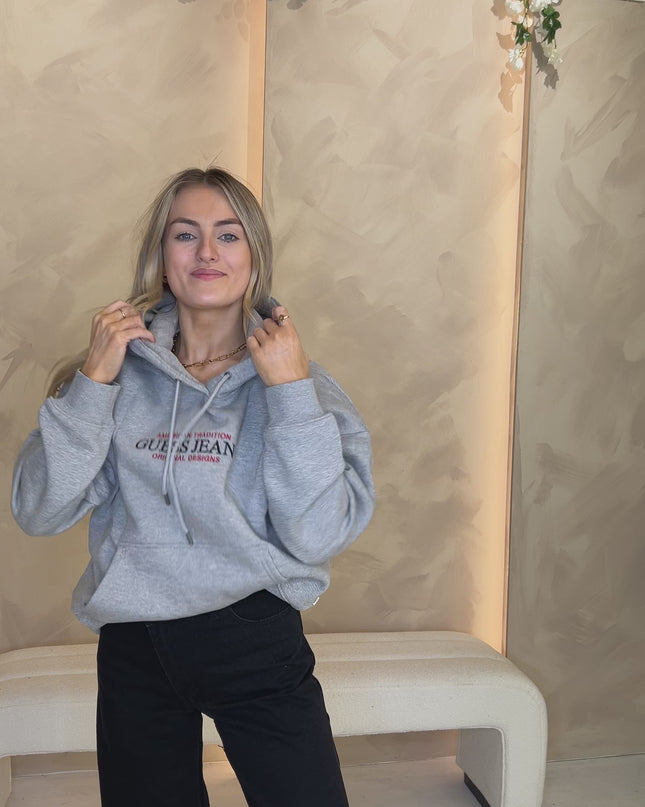 Guess Jeans American Track Hoodie - Grey