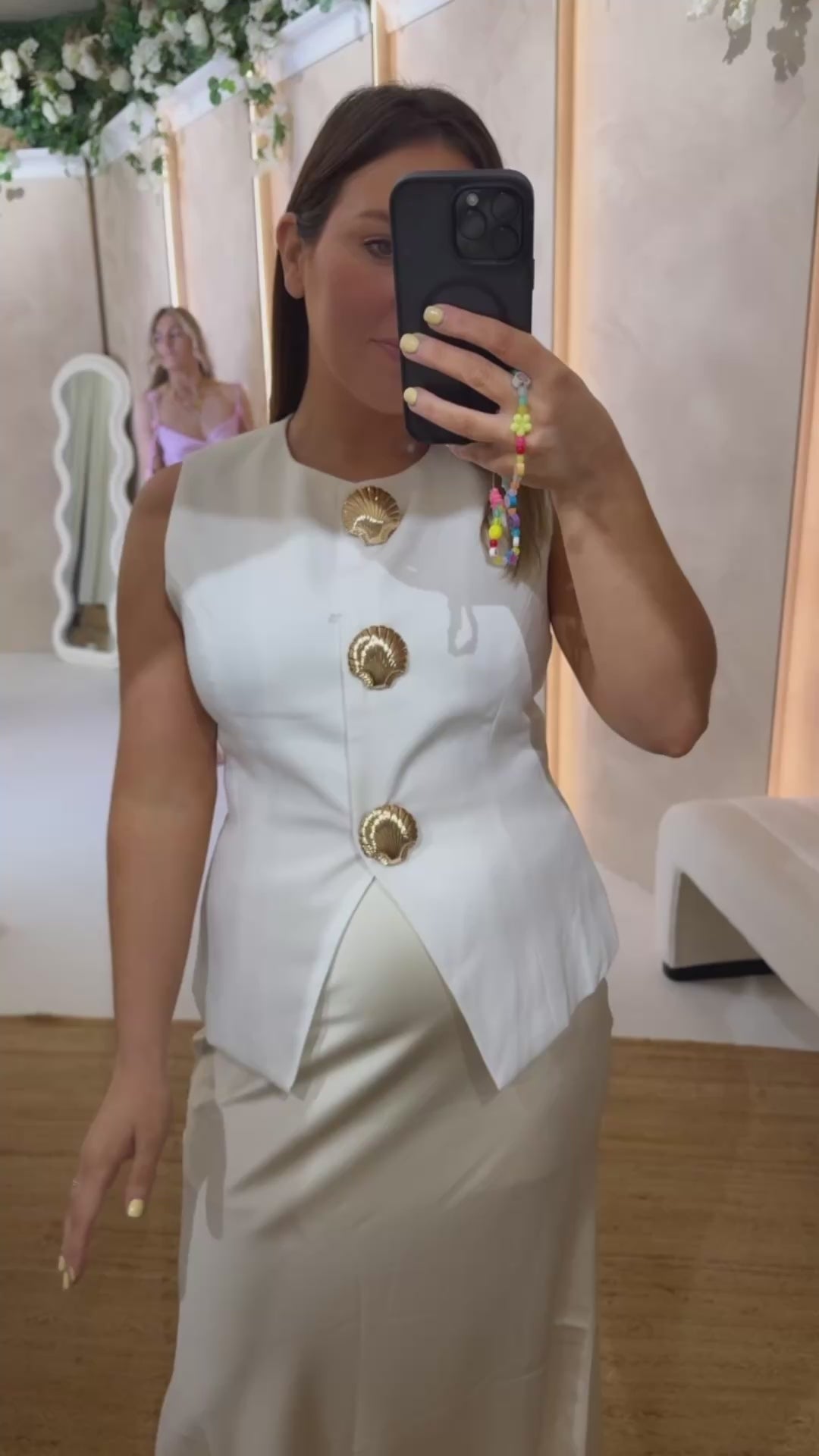 Seashell Waistcoat - White