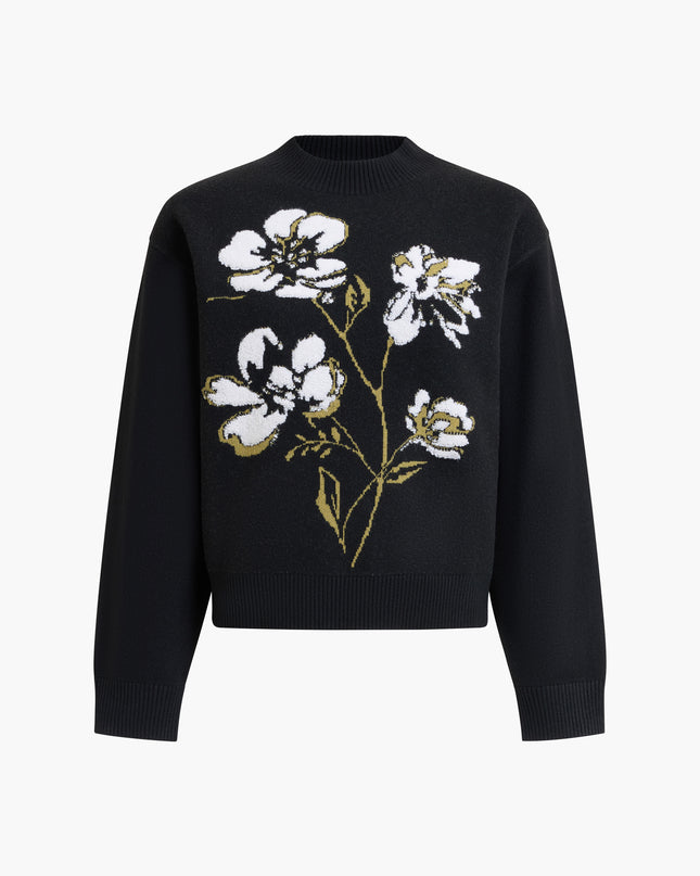 French Connection Oriana Floral Jumper - Black