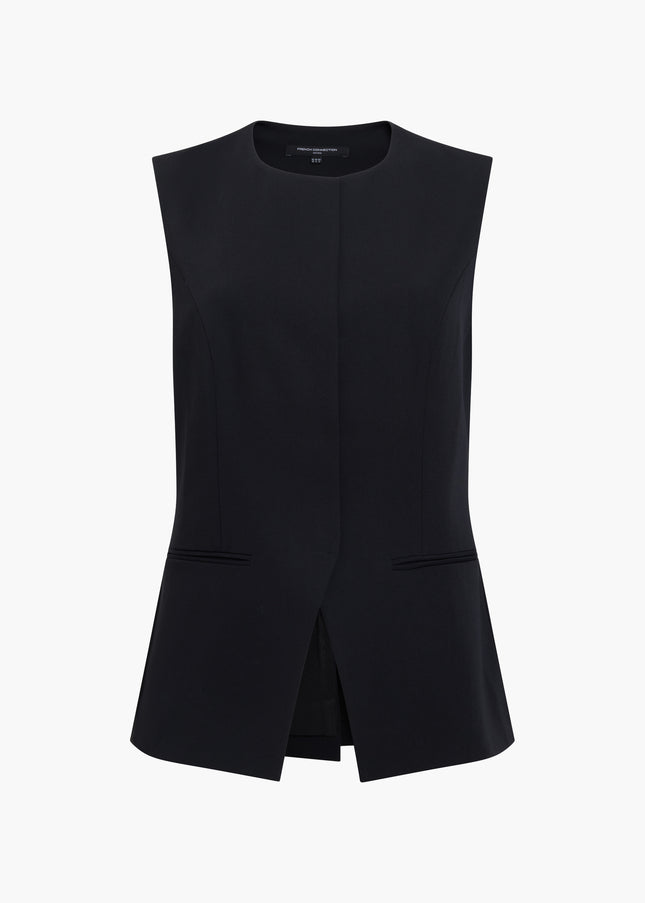 French Connection Izzie Suiting Waistcoat - Black