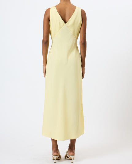 French Connection Bernice Satin Slip Dress - Mellow Yellow