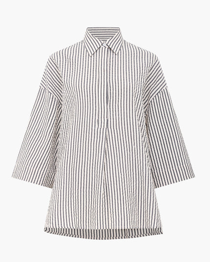 French Connection Lia Shirt - Monochrome Stripe