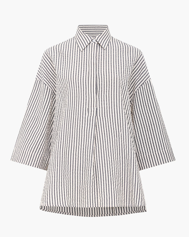 French Connection Lia Shirt - Monochrome Stripe