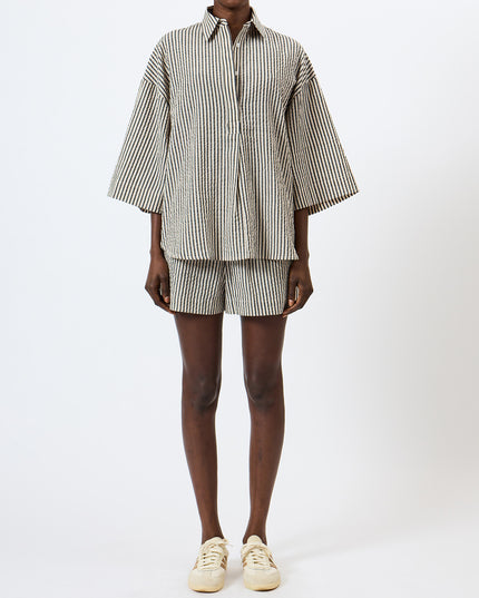 French Connection Lia Shirt - Monochrome Stripe