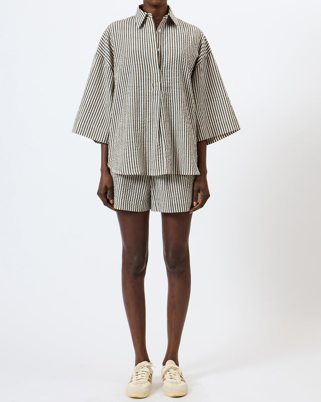 French Connection Lia Shirt - Monochrome Stripe