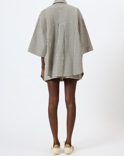 French Connection Lia Shirt - Monochrome Stripe