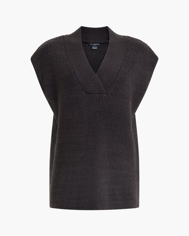 French Connection Junia V Neck Vest - Graphite Grey