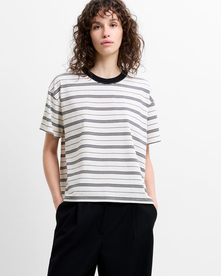 French Connection Pernille T-Shirt - Cream/Black