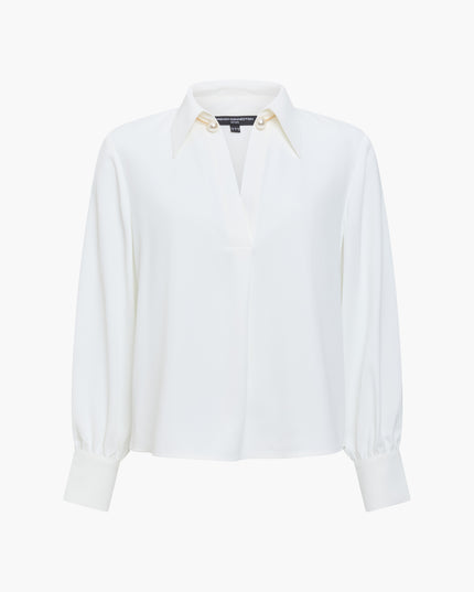 French Connection Arezzo Neck Trim Shirt - White