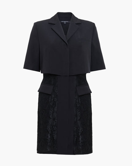 French Connection Tailored 3D Texture Blazer Dress - Black